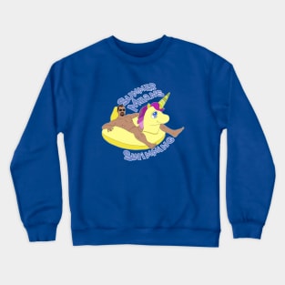 Summer Means Swimming Crewneck Sweatshirt